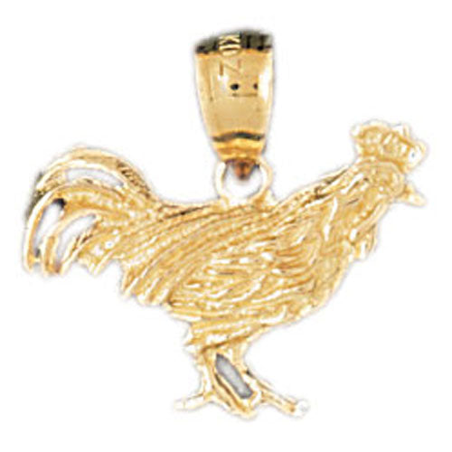 14k Yellow Gold Fowl Charm