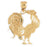 14k Yellow Gold Fowl Charm