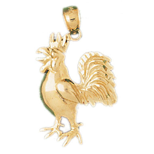 14k Yellow Gold Fowl Charm