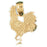 14k Yellow Gold Fowl Charm