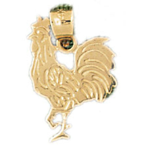 14k Yellow Gold Fowl Charm