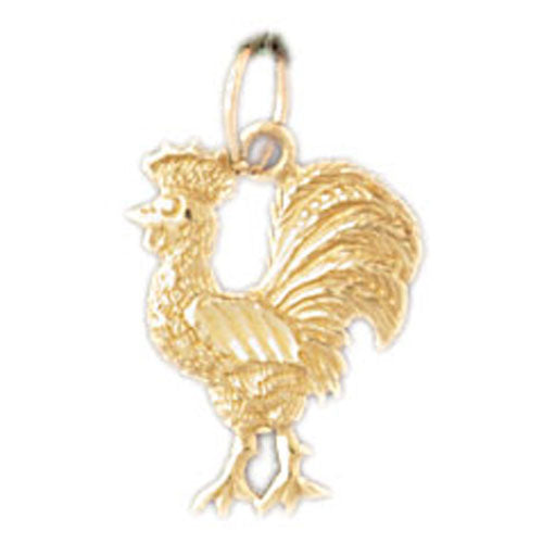14k Yellow Gold Fowl Charm