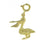 14k Yellow Gold 3-D Pelican Bird Charm