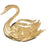 14k Yellow Gold Swan Charm