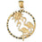 14k Yellow Gold Flamingo Charm