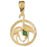 14k Yellow Gold Flamingo Charm