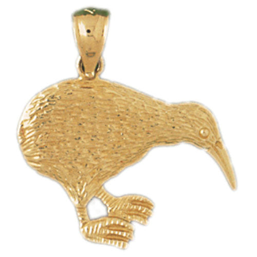 14k Yellow Gold Hummingbird Charm