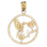 14k Yellow Gold Hummingbird Charm