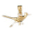 14k Yellow Gold 3-D Road Runner Charm