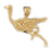 14k Yellow Gold Ostrich Charm