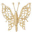 14k Yellow Gold Butterflies Charm