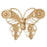 14k Yellow Gold Butterflies Charm