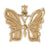 14k Yellow Gold Butterflies Charm