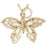 14k Yellow Gold Butterflies Charm