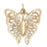 14k Yellow Gold Butterflies Charm