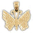 14k Yellow Gold Butterflies Charm