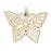 14k Yellow Gold Butterflies Charm