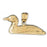 14k Yellow Gold Ducks Charm