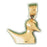 14k Yellow Gold Ducks Charm