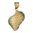 14k Yellow Gold Conch Shell Charm