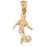 14k Yellow Gold Soccer Player Charm