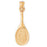 14k Yellow Gold Tennis Racquets Charm