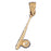 14k Yellow Gold Baseball Bat and Ball Charm