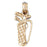 14k Yellow Gold Golf Bag Charm