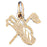 14k Yellow Gold Golf Bag Charm