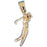 14k Yellow Gold 3-D Golfer Charm