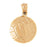 14k Yellow Gold Volleyball  Charm