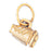 14k Yellow Gold 3-D Megaphone Charm