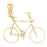 14k Yellow Gold Bicycle Charm