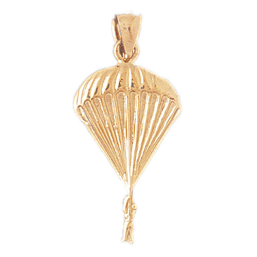 14k Yellow Gold Parachuter Charm
