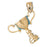 14k Yellow Gold Trophy Charm