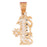 14k Yellow Gold #1 Sis Charm