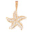 14k Yellow Gold Starfish Charm