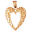 14k Yellow Gold Heart Charm