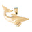 14k Yellow Gold Dolphins Charm