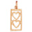 14k Yellow Gold Heart with Ladder Charm