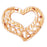 14k Yellow Gold Floating Heart Charm