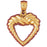 14k Yellow Gold Heart Charm