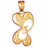 14k Yellow Gold Heart Charm