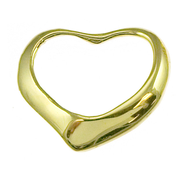 14k Yellow Gold Floating Heart Charm