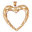 14k Yellow Gold Heart Charm