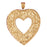 14k Yellow Gold Heart Charm