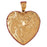 14k Yellow Gold Heart Charm