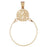 14k Yellow Gold Sand Dollar Charm Holder Charm