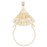 14k Yellow Gold Clothes Hanger Charm