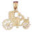 14k Yellow Gold Car Charm